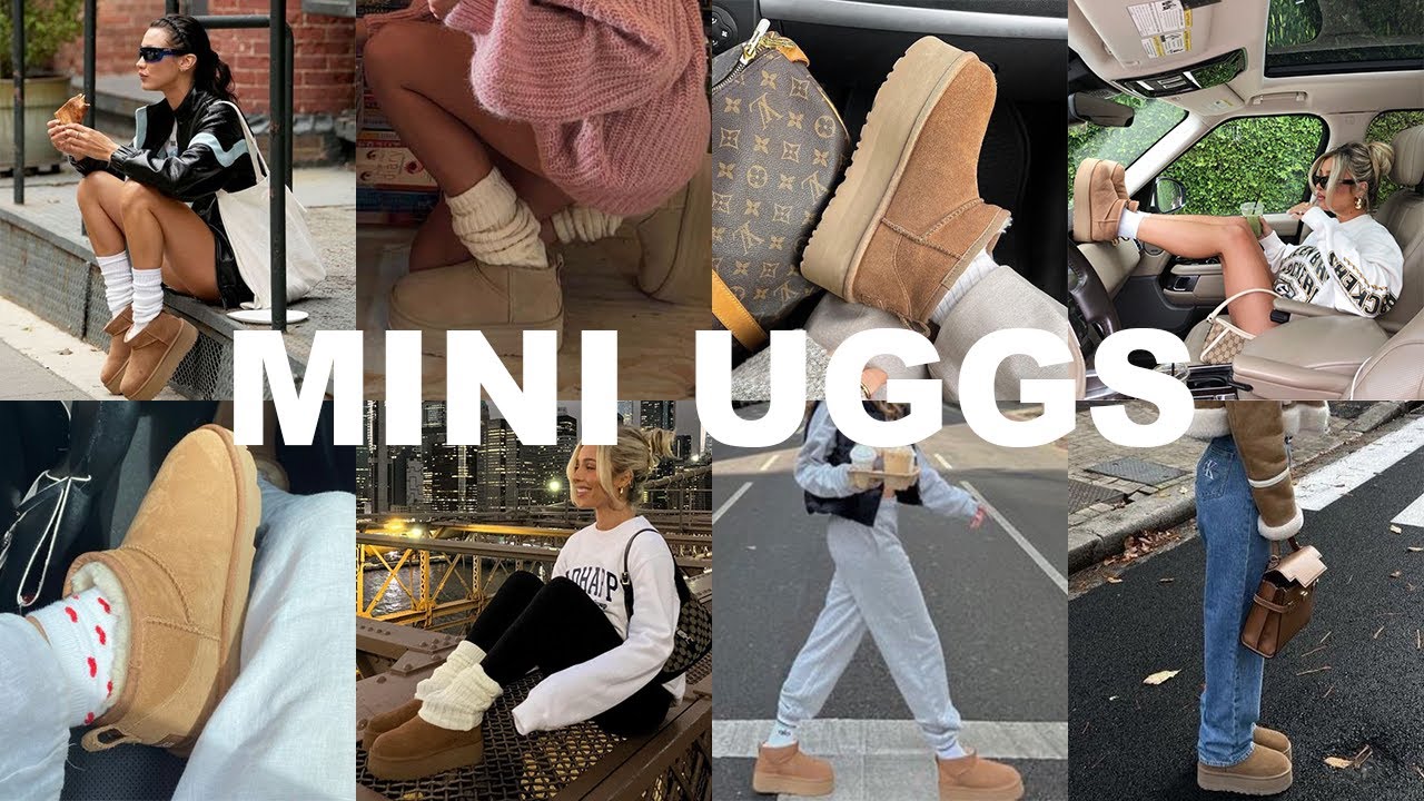 HOW TO STYLE MINI UGGS  Sweats, Skirts, Denim, More 