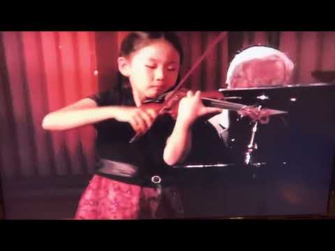 10 year-old Stella plays Wieniawski Polonaise de Concert, Op. 4 with Miles Graber