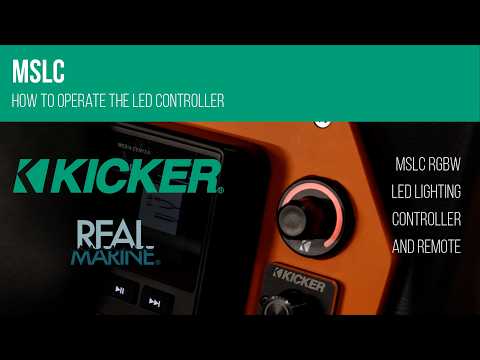 How to Use the New KICKER MSLC RGBW LED Controller