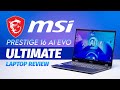 MSI Prestige 16 Ai Evo Ultimate Laptop Review A Swiss Army Knife Of Laptops 