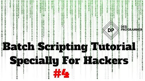 Command Line Arguments In Batch | Windows Command Line | In Hindi By Desi Programmer