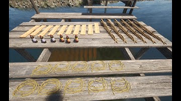 SCUM New Player CRAFTING Guide: Small Improvised Raft and boat ride