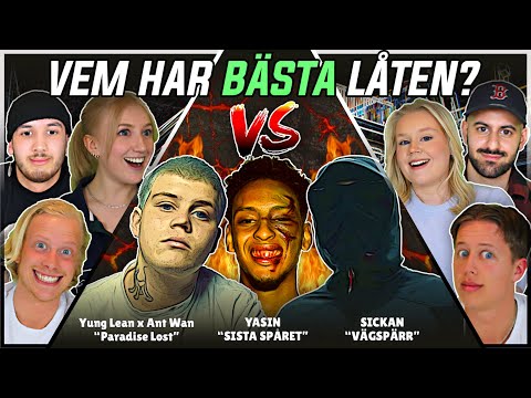 VEM HAR BÄSTA LÅTEN? (Yasin, Yung Lean x Ant Wan, Sickan) | Swedish Rap Reaction | #72