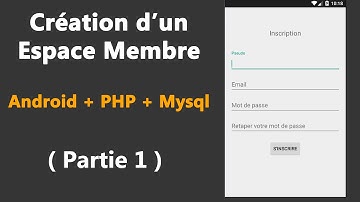 [Android + Php + Mysql] Creation d