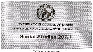 Social studies 2023 external