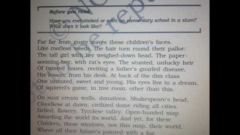 An Elementary School Classroom in a Slum (Part 2)