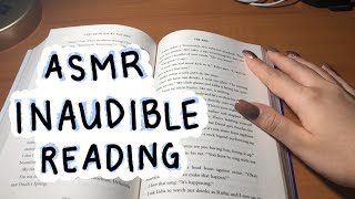 ASMR Inaudible Reading (ear to ear, breathy whispers, page turning)
