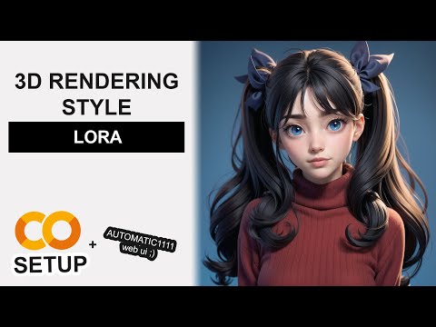 3D Rendering Style - Stable Diffusion LoRA Google Colab Setup