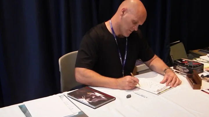 Comic Artist Trevor Hairsine Sketching a commission