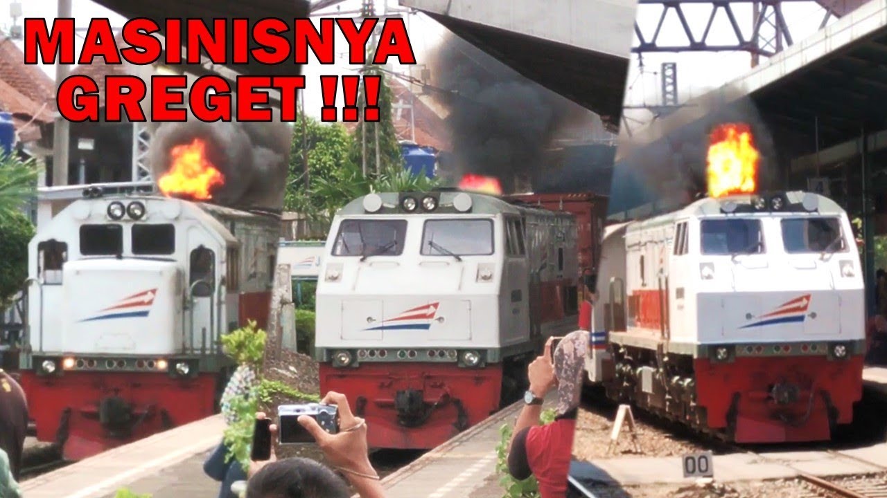 MASINIS GREGET !!! Kompilasi Kobong Paraaahh Lokomotif CC 201 dan CC 203 Keluar Api Yang Menari-nari