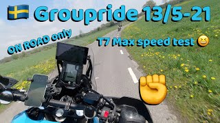 Yamaha Tenere 700 ON ROAD Groupride and a MAX speed test.