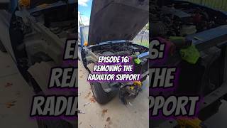 Removing the old and installing the new radiator support on the ranger | Ranger Danger Rebuild Ep:16