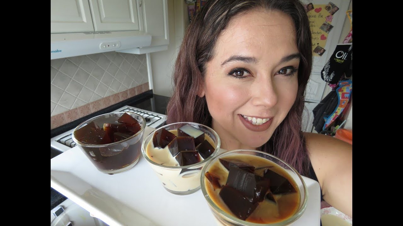 Gelatina de café bañada en licor/Camelado/Marisolpink