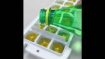 ONE PRESS RELEASE Ice Cube Trays With Lid, Bin, Scoop and Plate