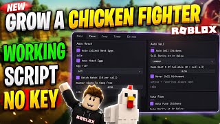 [ALL NEW] Grow A Chicken Fighter Script *NO KEY* | Collect, Hatch, Sell, Fuse & More | Roblox