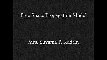 Free space propagation model