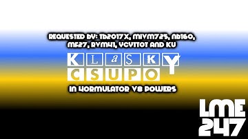(REQUESTED) Klasky Csupo in 4ormulator V8 Powers