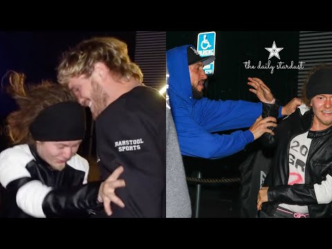 DRUNK Logan Paul & Mike Majlak Get Into Fight With Random Guy That Calls Logan A Nasty Name