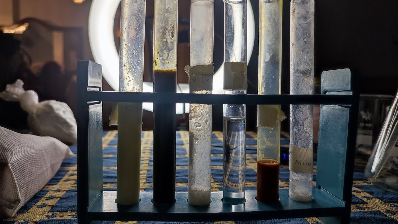 تحليل غش اللبن ف البيت| Adulteration test