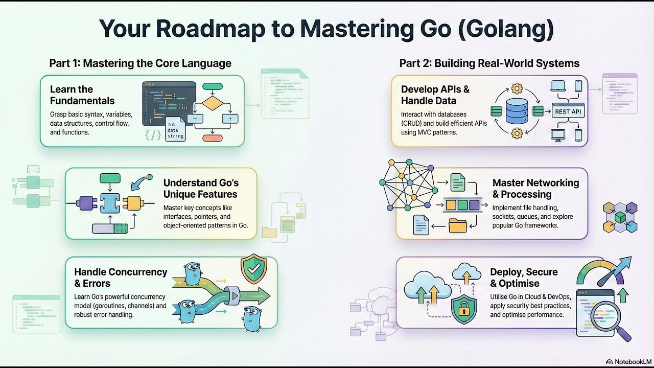 Go Programming Roadmap | Learn Golang from Basics to Advanced