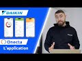 Application daikin onecta connexion et utilisation