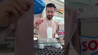 So much sugar in a sonic milkshake😳