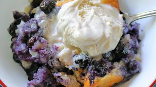 Easy Old Fashioned Blueberry Cobbler