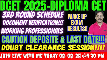 3rd ROUND COUNSELING |Document Verification |FAQ LIVE Session |ND Academy LIVE ONLINE COACHING 2026
