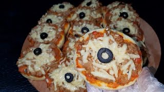 _ ألد بيتزا فرديةمع حشوة أكثر من رائعة بطريقة سهلة و إقتصاديةMini Pizza