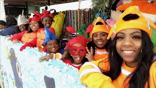 MARDI GRAS 2018 | Vlog #1 | RIDING ON THE FLOAT