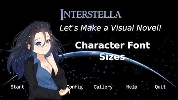 Make a Visual Novel in Unity 2023 - Episode 16 (part2) Character Font Sizes