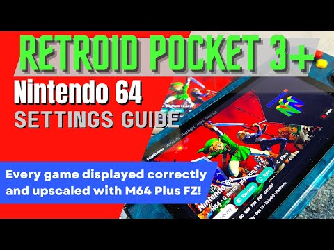 Retroid Pocket 3+ N64 Settings Guide u0026 Gameplay | M64Plus FZ | Nintendo | Android | Retro Gaming