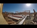 Building timber frames for a new house