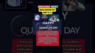 Happy World Quantum Day ? #WorldQuantumDay #QuantumPhysics #ScienceFacts #TechExplained #MindBlown