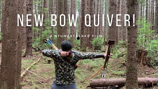 Stump shooting, wild mushrooms and a new bow quiver!