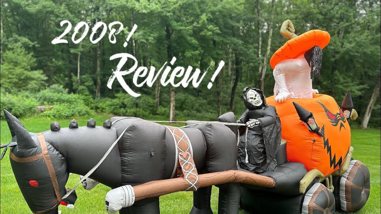Gemmy 2008 | 14FT Halloween Airblown Inflatable Carriage With Rising Girl Review