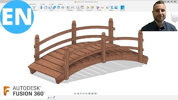 Fusion 360 | Modeling a 3D Wooden Bridge | Quick and Simple