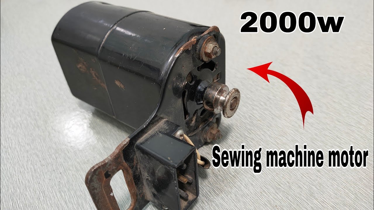 How to turn Sewing machine motor into a 230v most powerful generator 