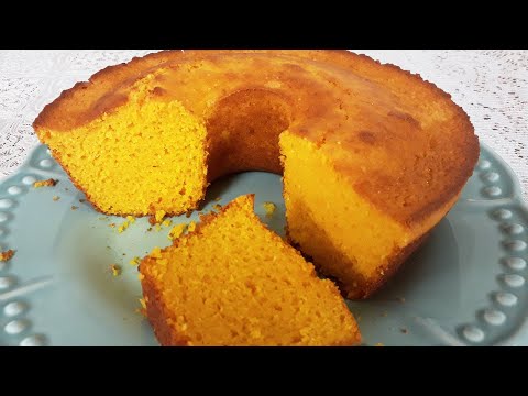 Bolo de ABÓBORA de LIQUIDIFICADOR Com COCO | BOLO FOFINHO !