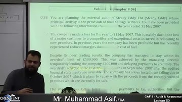 CAF 08 | AUDIT | LECTURE # 50 |BY SIR ASIF | SEPTEMBER 2024 ATTEMPT