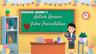 HSL1083 - Introduction to Sociolinguistics (Article Review Video Presentation) (DTE0406) (Group 7)