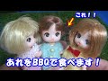 まさかぁ～？？リカちゃんみつごのあかちゃんあれをBBQ？！かこちゃん げんくん みくちゃん!