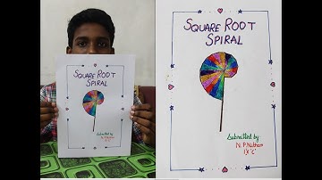 SQUARE ROOT SPIRAL | MATHS ART INTEGRATED ACTIVITY | MATHS GRADE 9 ACTIVITY | NUMBER SYSTEMS