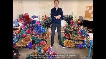 JigSpace demo: ARKit 3 people occlusion (iOS 13) with a 3D coral reef