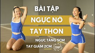 Bài tập Nở Ngực Thon Tay - Tập cơ ngực, bắp tay sau cho người mới (All level) screenshot 3