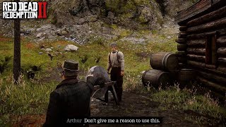 Arthur Antagonizes While Holding/Pointing a Gun | RDR2
