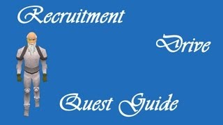 RuneScape - Recruitment Drive - Quest Guide