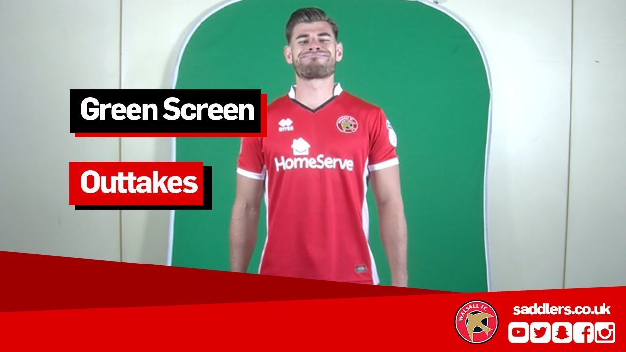 walsall fc new kit OUTTAKES | Saddlers' Green Screen bloopers