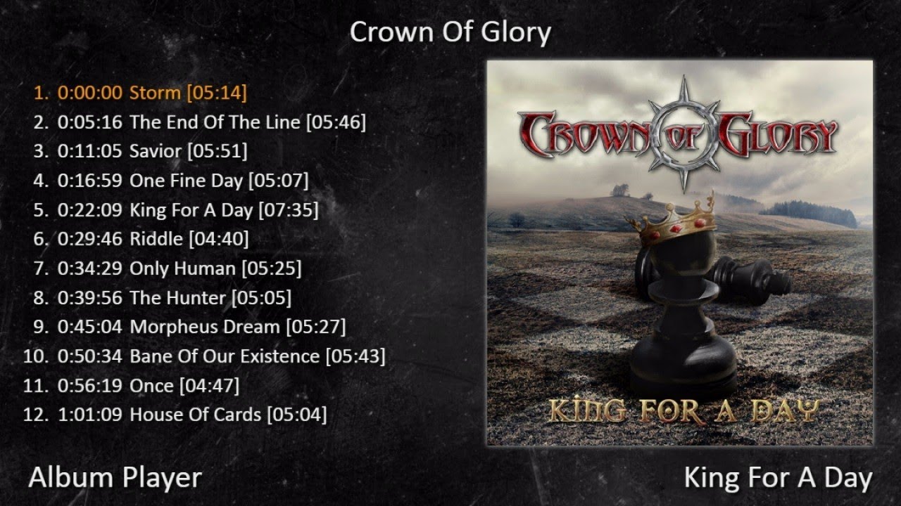 Crown Of Glory - King For A Day (Full Album Player) [ Hard-Rock Melodic-Metal Power-Metal ]