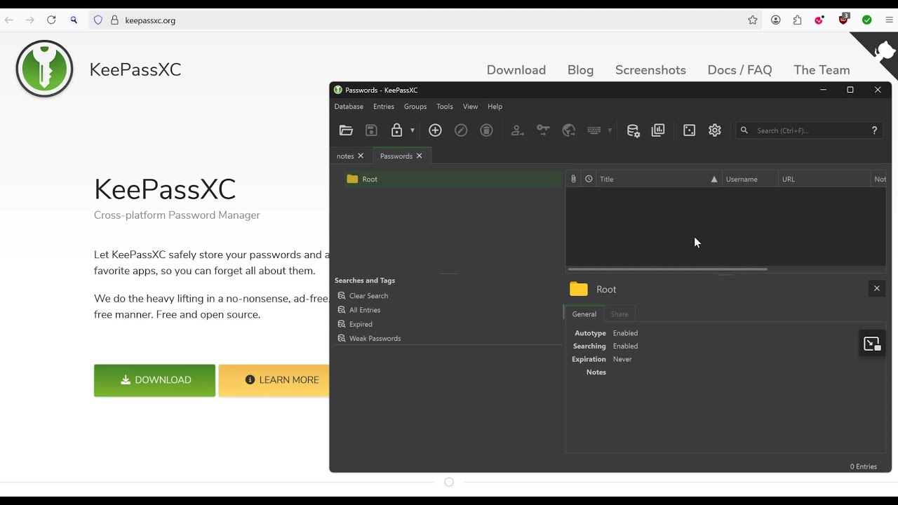 איך להתחיל להשתמש במנהל סיסמאות Keepass-xc Password manager - YouTube
